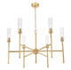 Esme Six Light Chandelier (3047-6MGLD)