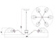 Breton Six Light Chandelier (3048-6BN)