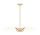 Breton Six Light Chandelier (3048-6MGLD)