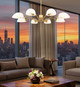 Breton Eight Light Chandelier (3048-8MGLD)