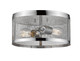 Z-Lite - 331F12-CH - Two Light Flush Mount - Meshsmith - Chrome