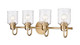 Z-Lite - 340-4V-HG - Four Light Vanity - Kinsley - Heirloom Gold