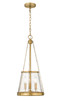 Z-Lite - 341P12-RB - Three Light Pendant - Prescott - Rubbed Brass
