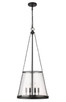 Z-Lite - 341P18-MB - Four Light Pendant - Prescott - Matte Black