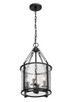 Barrington Four Light Pendant (346P12-MB)