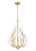 Claudine Five Light Chandelier (353-24MGLD)