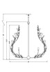 Claudine Eight Light Chandelier (353-38MGLD)
