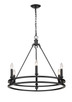 Z-Lite - 4005-6MB - Six Light Chandelier - Dennison - Matte Black
