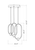 Saros LED Chandelier (4101-3MB-LED)