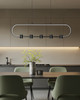 Saros LED Linear Chandelier (4101-42L-MB-LED)