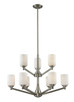 Z-Lite - 410-9 - Nine Light Chandelier - Montego - Brushed Nickel