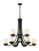 Z-Lite - 426-9-MB - Nine Light Chandelier - Willow - Matte Black