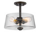 Z-Lite - 428SF3-OB - Three Light Semi Flush Mount - Annora - Olde Bronze