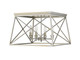 Trestle Four Light Flush Mount (447F18-AS)