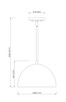 Vega One Light Pendant (4501P12-MB)