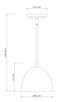 Vega One Light Pendant (4501P8-MB)