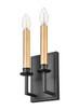 Orson One Light Wall Sconce (4503-2S-MB)