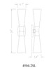 Emrys Two Light Wall Sconce (4504-2SL-MB)
