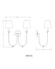Jisele Two Light Wall Sconce (4505-2S-MB)