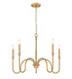 Jisele Five Light Chandelier (4505-5RB)