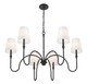 Jisele Six Light Chandelier (4505-6MB)