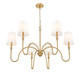 Jisele Six Light Chandelier (4505-6RB)