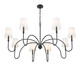 Jisele Eight Light Chandelier (4505-8MB)