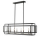 Z-Lite - 454-44L-BK-BN - Eight Light Linear Chandelier - Titania - Black + Brushed Nickel