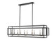 Z-Lite - 454-54L-BK-BN - Ten Light Linear Chandelier - Titania - Black + Brushed Nickel