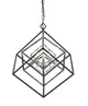 Z-Lite - 457-3CH-MB - Three Light Chandelier - Euclid - Chrome + Matte Black