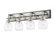 Kraken Four Light Vanity (466-4V-MB-BN)
