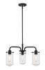 Z-Lite - 471-3MB - Three Light Chandelier - Delaney - Matte Black