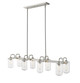 Delaney Eight Light Linear Chandelier (471-8L-BN)