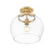 Joliet One Light Semi Flush Mount (473SF13-BBR)