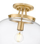 Joliet One Light Semi Flush Mount (473SF13-BBR)