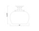Joliet One Light Semi Flush Mount (473SF13-BBR)