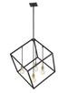 Z-Lite - 478P34-BRZ-OBR - Four Light Chandelier - Vertical - Bronze + Olde Brass