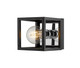 Z-Lite - 480-1S-MB-CH - One Light Wall Sconce - Kube - Matte Black + Chrome