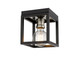 Z-Lite - 480F1-MB-BN - One Light Flush Mount - Kube - Matte Black + Brushed Nickel