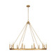 Barclay 12 Light Chandelier (482R-12RB)