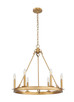 Barclay Six Light Chandelier (482R-6RB)
