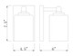 Soledad One Light Wall Sconce (485-1S-BG)