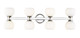 Z-Lite - 494-8V-CH - Eight Light Vanity - Artemis - Chrome
