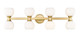 Z-Lite - 494-8V-MGLD - Eight Light Vanity - Artemis - Modern Gold