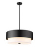 Z-Lite - 495P24-MB - Five Light Chandelier - Counterpoint - Matte Black