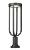 Z-Lite - 5005PHB-553PM-BK-LED - LED Outdoor Pier Mounted Fixture - Leland - Sand Black