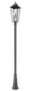 Z-Lite - 5008PHXLR-519P-BK - Three Light Outdoor Post Mounted Fixture - Gannon - Black
