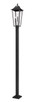 Z-Lite - 5008PHXLS-536P-BK - Three Light Outdoor Post Mounted Fixture - Gannon - Black