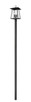 Z-Lite - 5015PHBR-5009P120-BK - Four Light Outdoor Post Mounted Fixture - Rainer - Black