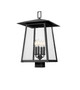 Z-Lite - 5015PHBS-BK - Four Light Outdoor Post Mount Fixture - Rainer - Black